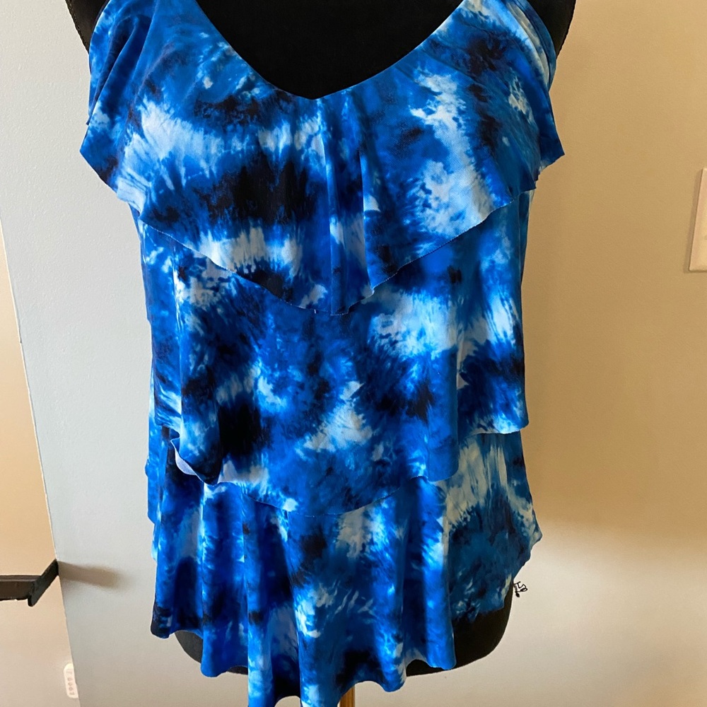 Slimming Blue Tankini Too